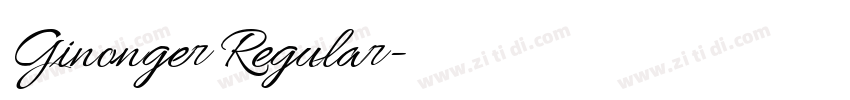 Ginonger Regular字体转换 Ginonger Regular字体转换